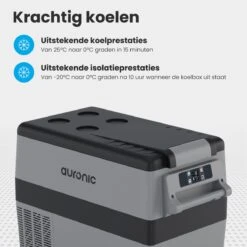Auronic Elektrische Koelbox - 40.5L - Compressor - 12V En 240V - Grijs -Outdoor Kampeerwinkel 1200x1200 1310