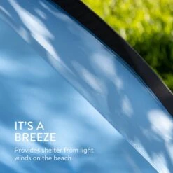 Navaris Windscherm Voor Het Strand - Zon- En Windbescherming Voor Drie Personen - Pop-up Speeltent Met UV- Bescherming - Beach Shelter Met Draagtas -Outdoor Kampeerwinkel 1200x1200 132