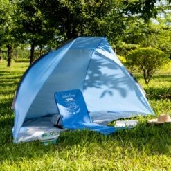 Navaris Windscherm Voor Het Strand - Zon- En Windbescherming Voor Drie Personen - Pop-up Speeltent Met UV- Bescherming - Beach Shelter Met Draagtas -Outdoor Kampeerwinkel 1200x1200 133