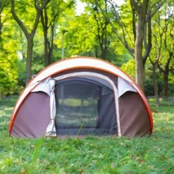 Fly Lab Luxe Pop Up Tent - Kampeer Tent - Grijs/Oranje - 4 Persoons -Outdoor Kampeerwinkel 1200x1200 145