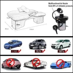 Merkloos Auto Reizen Opblaasbare Matras Luchtbed Camping Universele SUV Achterbank Couch (Grijs) -Outdoor Kampeerwinkel 1200x1200 1482
