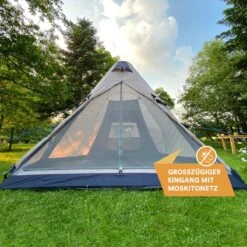 Skandika Tipi Kotona Air Opblaasbare Tent – Opblaasbare Tenten - 4 Persoons Tipi Tent – Tenten - Campingtent – Ingenaaide Tentvloer – Muggengaas – 260 Cm Stahoogte – 490 X 370 X 260 (L X B X H) – Outdoor, Camping, Tuin – Luchttent - Kamperen - Beige -Outdoor Kampeerwinkel 1200x1200 152