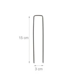 Relaxdays 200x Gronddoekpen - Grondanker - Haring - Gronddoekhaak - Grondhaken - 2mm -Outdoor Kampeerwinkel 1200x1200 1578