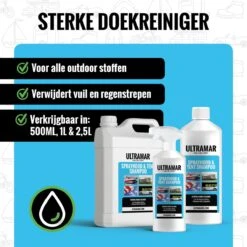 Ultramar - Sprayhood & Tent Shampoo - 1L - Tentdoekreiniger - Voor Bootkap, Tent, Cabriodak, Zonwering - Tentonderhoud - Bootonderhoud - Schoonmaakmiddel -Outdoor Kampeerwinkel 1200x1200 1623