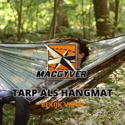 MacGyver® ‘3-in-1’ Tent | Tarp – Schaduwdoek – Hangmat | Strandtent | Outdoor-tent | Shelter | Vistent | 280 X 280 Cm | Camouflage | Waterdicht | Lichtgewicht -Outdoor Kampeerwinkel 1200x1200 1634