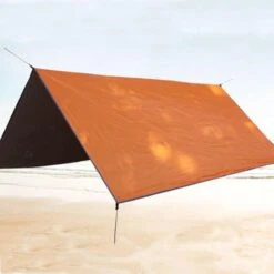 Merkloos TDR - Outdoor Draagbaar Zonnescherm Met Opbergtas - Waterdicht-SPF - Tarps Voor Kamperen300 * 300cm - 3-4Personen - Orange -Outdoor Kampeerwinkel 1200x1200 1646