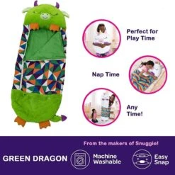 Draak Slaapzak -160 Cms | Kinderslaapzak | Slaapzak Junior | Nappers | Children Sleeping Bag | Kinderen Slaapzak | Super Soft 2 In 1 Fun Pillow &Sleepy For Boys | Draak Slaapzak | Zachte Slaapzak | Knuffel Slaapzak | 2 In 1 Slaapzak | Kinderen -Outdoor Kampeerwinkel 1200x1200 1670