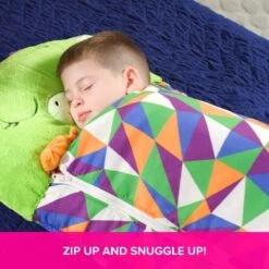 Draak Slaapzak -160 Cms | Kinderslaapzak | Slaapzak Junior | Nappers | Children Sleeping Bag | Kinderen Slaapzak | Super Soft 2 In 1 Fun Pillow &Sleepy For Boys | Draak Slaapzak | Zachte Slaapzak | Knuffel Slaapzak | 2 In 1 Slaapzak | Kinderen -Outdoor Kampeerwinkel 1200x1200 1673
