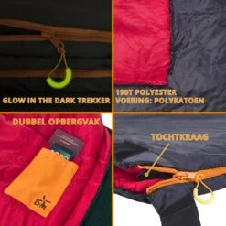 Dutch Mountains Slaapzak Tholen - 200 X 80cm - Aanritsbaar - Slechts 1140 Gram – Polyester - Tochtstrip En Compressiehoes -Outdoor Kampeerwinkel 1200x1200 1745