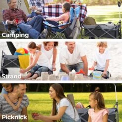 LifeGoods Bolderkar - Opvouwbaar - Tot 80KG - 94L - Wasbaar Polyester - 98x45cm - Zwart/Grijs -Outdoor Kampeerwinkel 1200x1200 1907