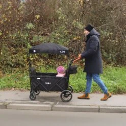 FableKids LEO X4Lite Opvouwbare Handkar Met Dak Onyx Zwart -Outdoor Kampeerwinkel 1200x1200 1946