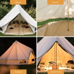 Skandika Tipii 400 Canvas Tent – Tipi-tenten – 8 Persoons Familietent - Campingtent – Muggengaas – 250 Cm Stahoogte – 400 Cm Diameter – 4000 Mm Waterkolom – Indische Tent, Partytent, Festivaltent – Outdoor, Camping, Tuin – Kamperen – Wit -Outdoor Kampeerwinkel 1200x1200 198