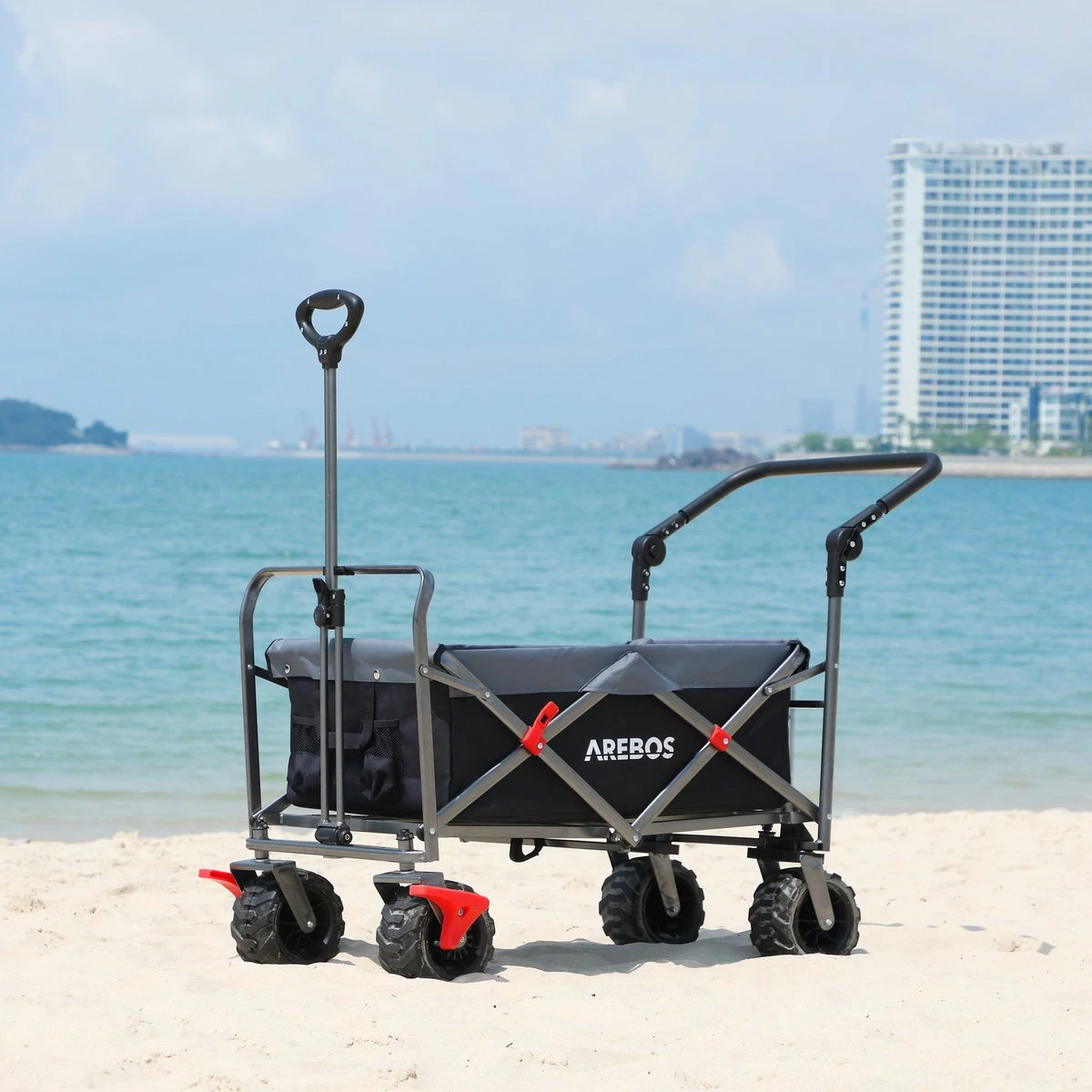 AREBOS Opvouwbare Steekwagen Met Telescopische Stang Draagvermogen 100 Kg 7 AREBOS Opvouwbare Steekwagen Met Telescopische Stang Draagvermogen 100 Kg - Afbeelding 5