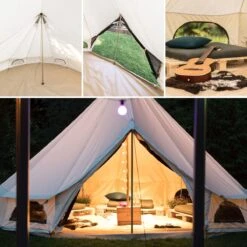 Skandika Tipii 400 Canvas Tent – Tipi-tenten – 8 Persoons Familietent - Campingtent – Muggengaas – 250 Cm Stahoogte – 400 Cm Diameter – 4000 Mm Waterkolom – Indische Tent, Partytent, Festivaltent – Outdoor, Camping, Tuin – Kamperen – Wit -Outdoor Kampeerwinkel 1200x1200 200