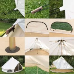 Skandika Tipii 400 Canvas Tent – Tipi-tenten – 8 Persoons Familietent - Campingtent – Muggengaas – 250 Cm Stahoogte – 400 Cm Diameter – 4000 Mm Waterkolom – Indische Tent, Partytent, Festivaltent – Outdoor, Camping, Tuin – Kamperen – Wit -Outdoor Kampeerwinkel 1200x1200 201