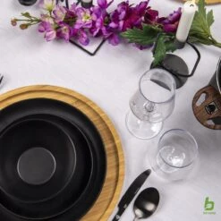 Bo-Camp Industrial - Servies - Orville - Campingbord - 16-delig - Mat Zwart -Outdoor Kampeerwinkel 1200x1200 2044