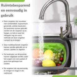 Buxibo - 3-Delige Keuken Vergiet Set Inklapbaar Groen/Grijs -Outdoor Kampeerwinkel 1200x1200 2075