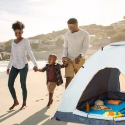Relaxdays Strandtent Pop-up - Omkleedtent - 145x180 Cm - 2-3 Personen - Beachtent -compact - Oranje -Outdoor Kampeerwinkel 1200x1200 208