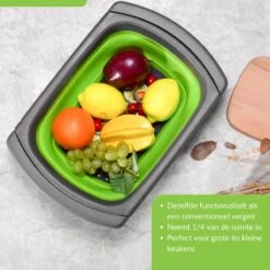 Buxibo - 3-Delige Keuken Vergiet Set Inklapbaar Groen/Grijs -Outdoor Kampeerwinkel 1200x1200 2080