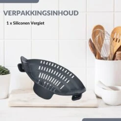 SensaHome- Siliconen Vergiet - Keuken Afgietdeksel - Afgiethulp - Siliconen - BPA Vrij - Grijs -Outdoor Kampeerwinkel 1200x1200 2118