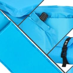 Springos Slaapmat | Zelfopblazend | 186 Cm | Inclusief Hoes & Hoofdkussen | Lichtblauw -Outdoor Kampeerwinkel 1200x1200 225