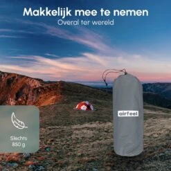 AirFeel Opblaasbaar Slaapmatje - Ingebouwde Pomp En Kussen - Lichtgewicht - 196 X 60 X 6cm - Gray -Outdoor Kampeerwinkel 1200x1200 239