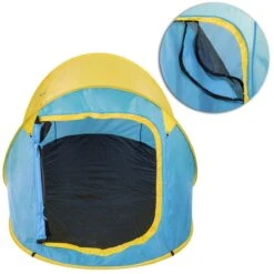 Pop Up Tent Waterkolom 1500 Mm/Cm² - Blauw - 2 Persoons -Outdoor Kampeerwinkel 1200x1200 25