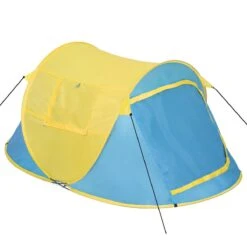 Pop Up Tent Waterkolom 1500 Mm/Cm² - Blauw - 2 Persoons -Outdoor Kampeerwinkel 1200x1200 26