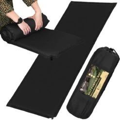 Springos Slaapmat | Zelfopblazend | 180 Cm | Inclusief Hoes | Zwart -Outdoor Kampeerwinkel 1200x1200 273