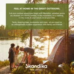 Skandika Easy Single Zelfopblaasbaar Slaapmat – Slaapmat – Slaapmat Zelfopblazend – Logeerbed – Polyester, PVC - Premium Zelfopblazend Luchtbed, Antislip-materiaal, Ideaal Voor Camping – Outdoor, Camping – Kamperen – 196 X 60 X 10 Cm – 3.2kg - Grijs -Outdoor Kampeerwinkel 1200x1200 320