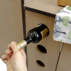 Camper Keuken MDF - Linkerkant EU - Inclusief Kledingstang + Wijnrek - Onbewerkt - Inbouw Kasten Inrichting Kampeerauto Caravan -Outdoor Kampeerwinkel 1200x1200 358