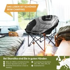 Skandika Moonchair Sirkka – Campingstoelen – Klapstoel – Vouwstoel – Kampeerstoel - Grote, Comfortabele, Campingstoel Opvouwbaar, Gepolsterd, Koelvak, Drinkhouder, Draaggreep En Draagtas, Antislipvoetjes - Max. 150 Kg – Zwart/grijs 15 Skandika Moonchair Sirkka – Campingstoelen – Klapstoel – Vouwstoel – Kampeerstoel - Grote, Comfortabele, Campingstoel Opvouwbaar, Gepolsterd, Koelvak, Drinkhouder, Draaggreep En Draagtas, Antislipvoetjes - Max. 150 Kg – Zwart/grijs -Outdoor Kampeerwinkel 1200x1200 380