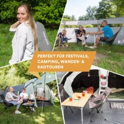 Skandika Campingstoel Compact SET – Campingstoelen – Campingstoel Tot 150 Kg Belastbaar - Kampeerstoel, Visstoel, Kleine Pakmaat, Opvouwbaar, Stabiel, Licht, Comfortabel Gepolsterd – Draagtas Meegeleverd – Vouwstoel – Kampeermeubelen – Grijs -Outdoor Kampeerwinkel 1200x1200 434