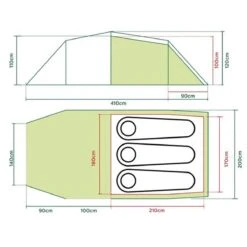 Coleman Tasman 3 Tunneltent - 3-Persoons - Groen -Outdoor Kampeerwinkel 1200x1200 52