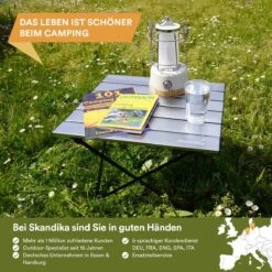 Skandika Ruka S Kleine Campingtafel – Campingtafels - Aluminium Campingtafel, Opvouwbaar, Zeer Licht, Eenvoudig Te Monteren, Stabiele Standaard - Opvouwtafel Voor Kamperen, Tenten Wandelen, Reizen, Thuis, Tuin – Tot Max. 20 Kg. - Grijs -Outdoor Kampeerwinkel 1200x1200 537