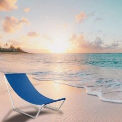 In Round Strandstoel Met Opbergtas – Opvouwbaar / Inklapbaar – Blauw – Campingstoel – Vouwstoel – Visstoel – Strand Stoel / Stoelen – Lichtgewicht Kampeerstoel – Beach Chair – Voor Volwassenen – Outdoor – Camping -Outdoor Kampeerwinkel 1200x1200 634