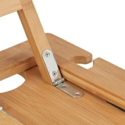 Relaxdays Opvouwbare Picknick Wijntafel - 4 Wijnglazenhouders - Bamboe Dienbladtafel Klein -Outdoor Kampeerwinkel 1200x1200 691