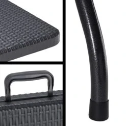 Casaria Tuintafel Opvouwbaar – Met Draaggreep 180x75 Cm – Zwart -Outdoor Kampeerwinkel 1200x1200 702