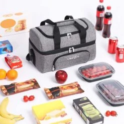 Lifewit 20L Koeltas | 20 Liter | Opvouwbaar | Koelbox-Koeltas | Isolatietas/ Picknicktas Voor Levensmiddelen / Grijs -Outdoor Kampeerwinkel 1200x1200 817