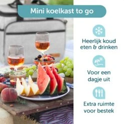 ForDig Koeltas L Grijs (15 Liter) - Gemaakt Van 600D Polyester Met PEVA-Voering - Ruimte Voor 20 Blikjes Of 10 Halve Liter Flessen - Opvouwbaar Koel Tas Met Easy-Acces Flap - Ruimte Voor Bestek - Picknick Cool Bag - Coolerbag - Grote Cooler -Outdoor Kampeerwinkel 1200x1200 820