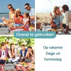 ForDig Koeltas L Grijs (15 Liter) - Gemaakt Van 600D Polyester Met PEVA-Voering - Ruimte Voor 20 Blikjes Of 10 Halve Liter Flessen - Opvouwbaar Koel Tas Met Easy-Acces Flap - Ruimte Voor Bestek - Picknick Cool Bag - Coolerbag - Grote Cooler -Outdoor Kampeerwinkel 1200x1200 821