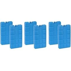 Merkloos Set Van 6x Blauwe Koelelementen 200 Gram 8 X 15 X 2 Cm - Koelblokken/koelelementen Voor Koeltas/koelbox -Outdoor Kampeerwinkel 1200x1200 894
