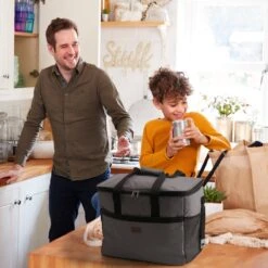 Packaway 4 Laags Geïsoleerde Koeltas - Lunchtas 40 Liter - Grijs -Outdoor Kampeerwinkel 1200x1200 908