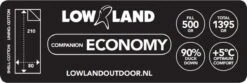 LOWLAND OUTDOOR® Donzen Slaapzak - Companion Economy - 210x80 Cm - Rood -Outdoor Kampeerwinkel 1200x402