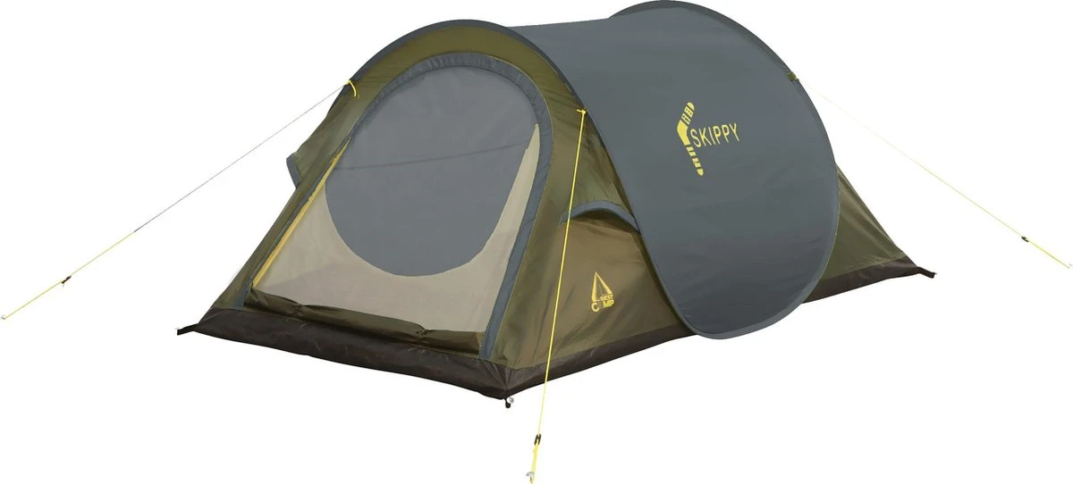 Best Camp Skippy Pop Up Tent - Donkergrijs - 2 Persoons 3 Best Camp Skippy Pop Up Tent - Donkergrijs - 2 Persoons