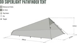 Dd Superlight Pathfinder Tent - Groen - 2 Persoons -Outdoor Kampeerwinkel 1200x682 2