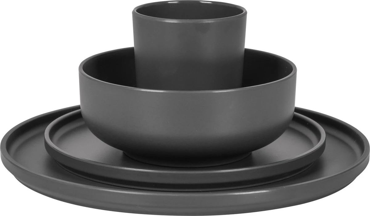 Bo-Camp Industrial - Servies - Patom - 100% Melamine - 16-Delig Servies 5 Bo-Camp Industrial - Servies - Patom - 100% Melamine - 16-Delig Servies - Afbeelding 3