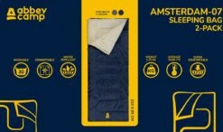 Abbey Camp Slaapzak Amsterdam - 2-pack - Dekenmodel - 210 X 85 Cm - Marine -Outdoor Kampeerwinkel 1200x711 8
