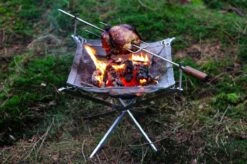Firekorf + Grill + Spit : Opvouwbare Vuurkorf / Vuurschaal Met Rooster En Spit - Draagbare BBQ - Opbergtas - Kampeer Grill - Kookset -Outdoor Kampeerwinkel 1200x799 97