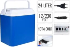 Excellent Cool Solutions - Draagbare Koelbox - Met Verwarm Functie - Blauw/wit - 24 Liter - 12V & 230V 11 Excellent Cool Solutions - Draagbare Koelbox - Met Verwarm Functie - Blauw/wit - 24 Liter - 12V & 230V -Outdoor Kampeerwinkel 1200x811 4